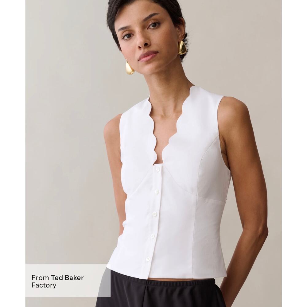 New Kourt Mayci Top white blouse size XL $147 - Picture 2 of 6